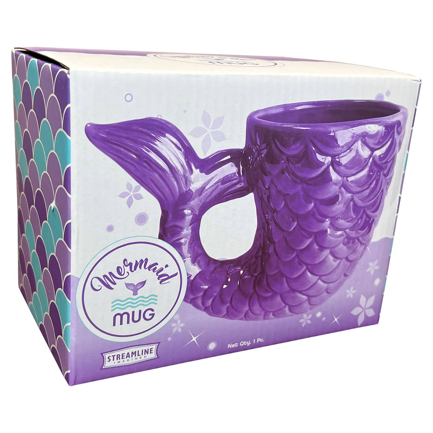 Streamline - Wholesale Coffee Mug - Mermaid Tail- Lavender Ceramic Coffee Mug2