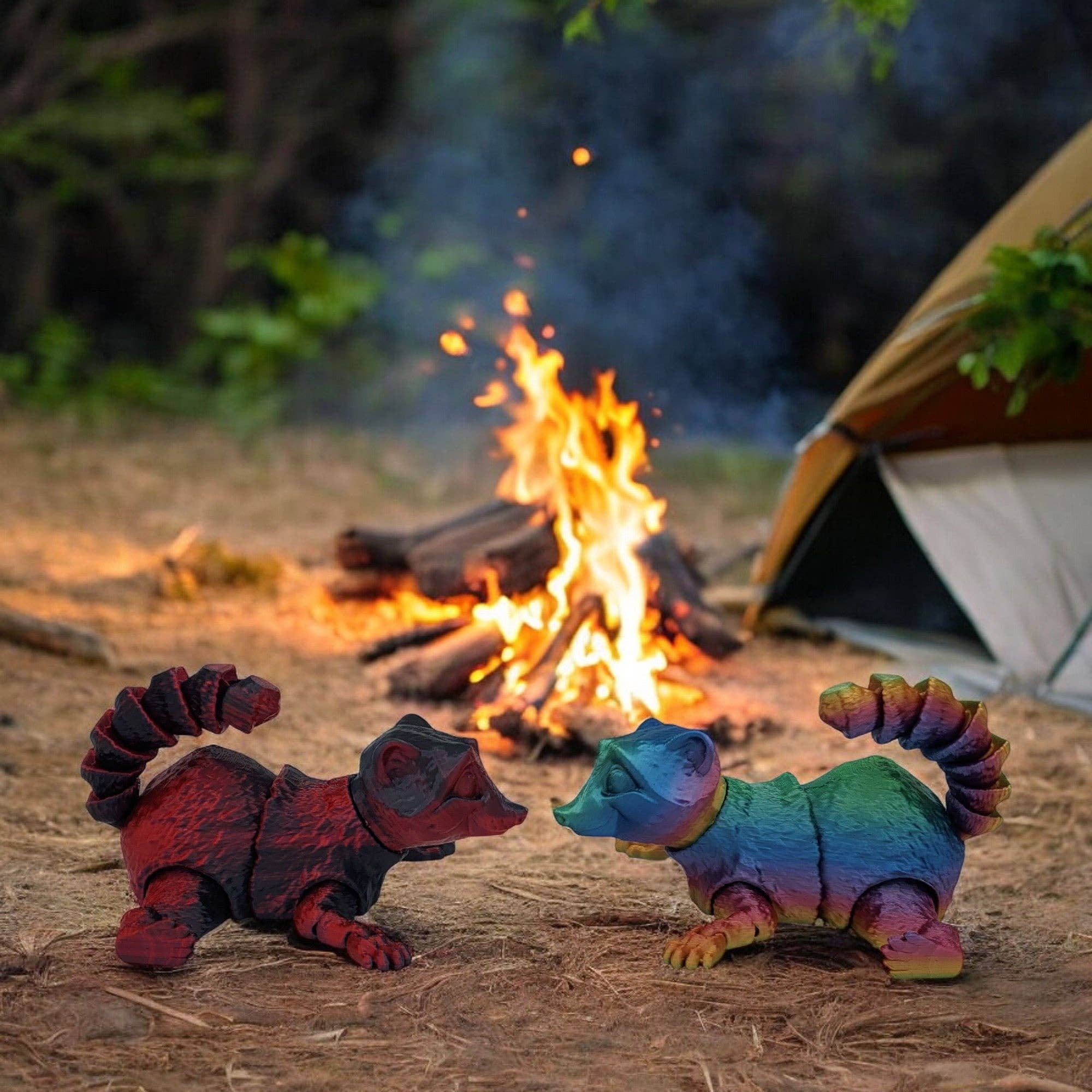 Fantasy Pets – Brinquedo estatueta - Crianças por atacado – Rustle Racoon7