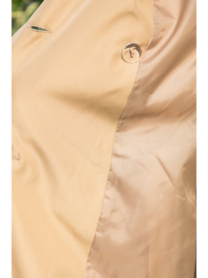 26 International - Wholesale Trench Coat - Women's - Nylon Like Midi Trench Coat With Belt10