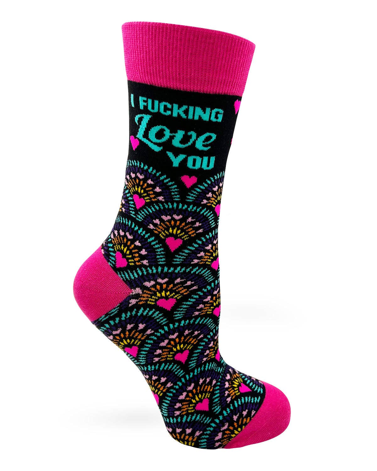 Fabdaz - Wholesale Socks - Women's - I Fucking Love You Women's Crew Socks1