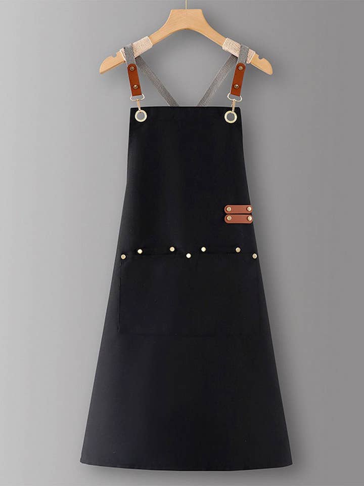 Custom Cotton Canvas Kitchen Apron for Women_CWMM6623 and other Purchase Wholesale custom embroidery. Free Returns & Net 60 Terms on Faire trending on Faire.