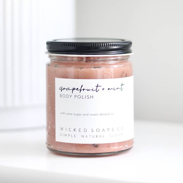 Wicked Soaps Co. - Wholesale Body Scrub/Exfoliant - Grapefruit + Mint Body Polish