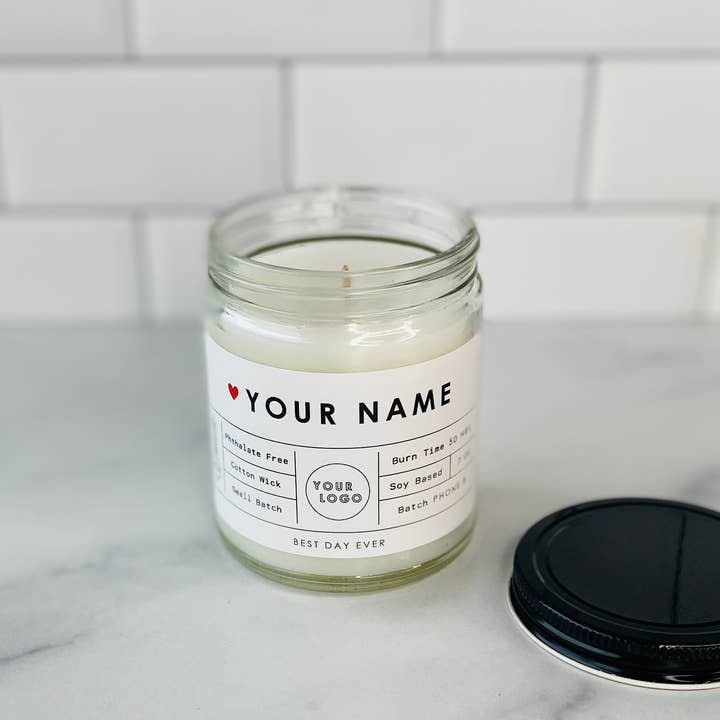 Rambling Caravan - Wholesale Jar/filled candle - Your Name-Your Logo Custom Order Candle2