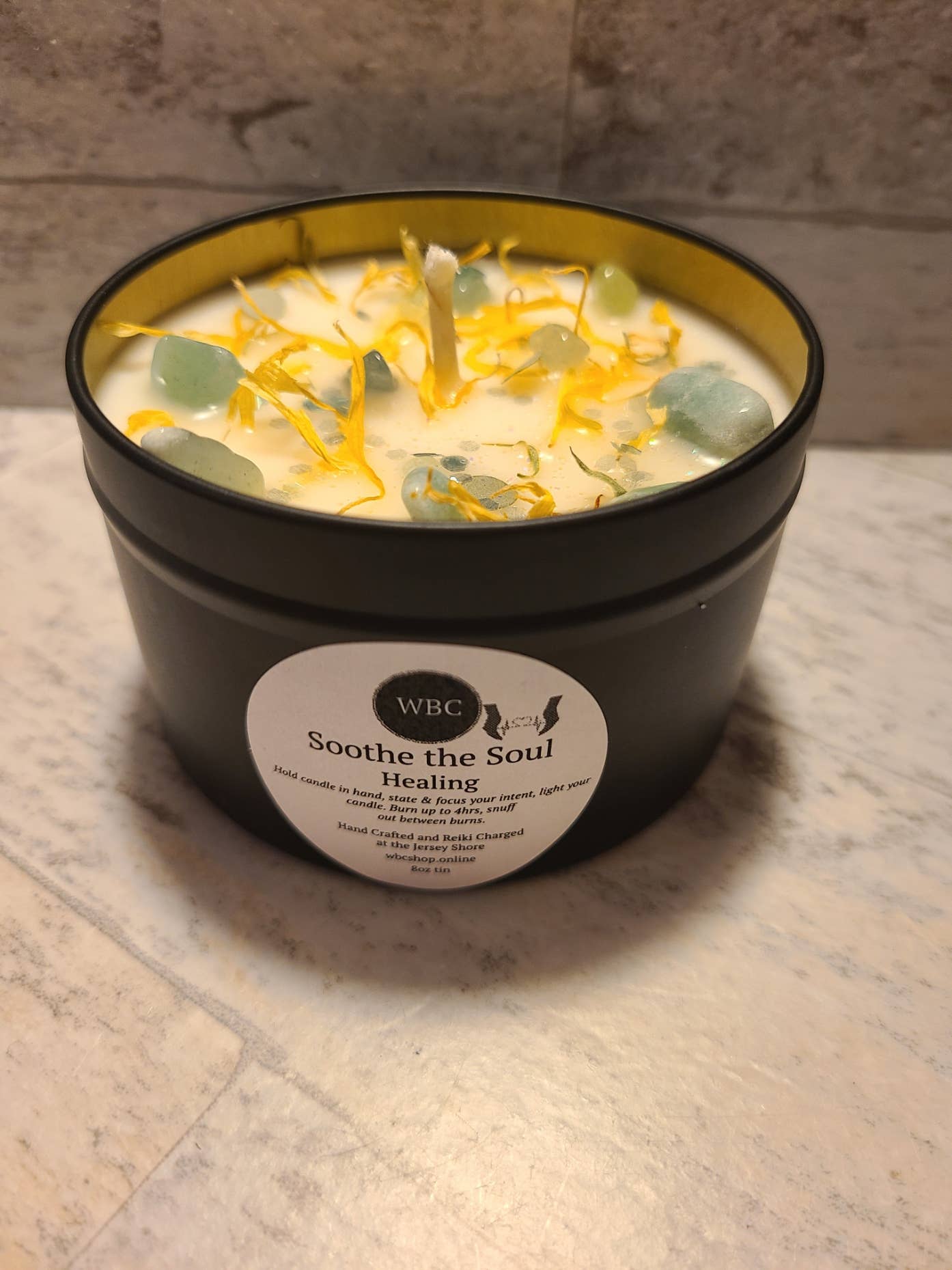 WBC Shops - Wholesale Travel Candles - Soothe the Soul, Energy Work, 8oz Intention Soy Candles3