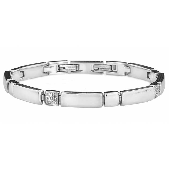 Pulseira Traveller - Aço Inoxidável - Z.C. - 18+1,5cm por atacado de Hollander Jewels B.V.