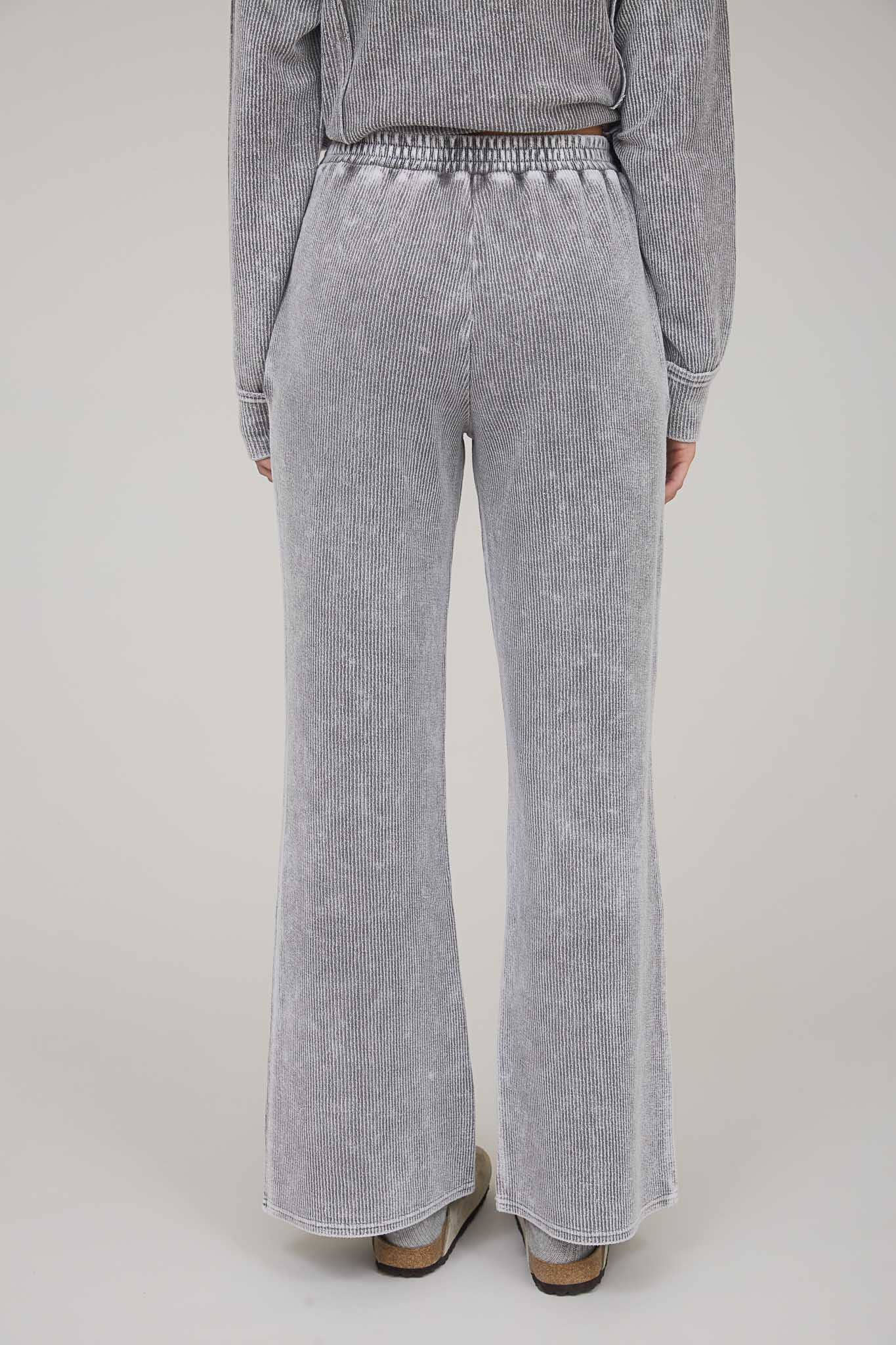 Blu Pepper – wholesale Byxor - Dam – TVÄTTADE HÖG MIDJA DRAWSNÖRE LOUNGEBYXOR11