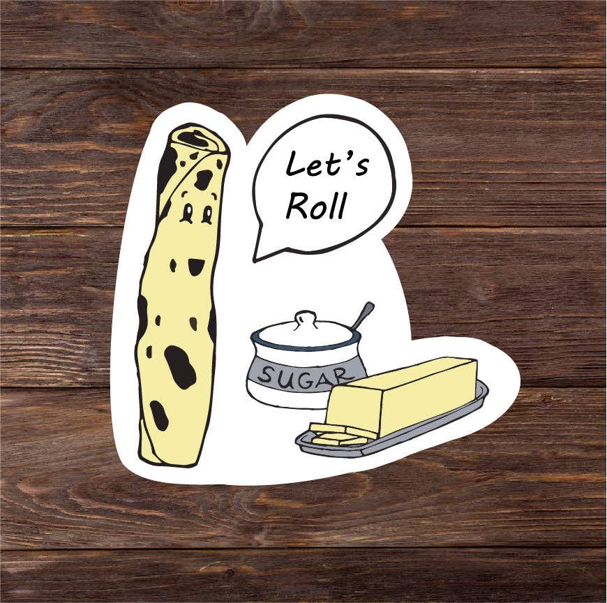 Minnesota Awesome - Wholesale Sticker - Let's Roll! Lefse Minnesota Vinyl Sticker