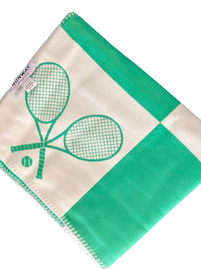 Tennisdeken - Lente Groen Luxe Oversized Plaid voor wholesale door Runway Athletics