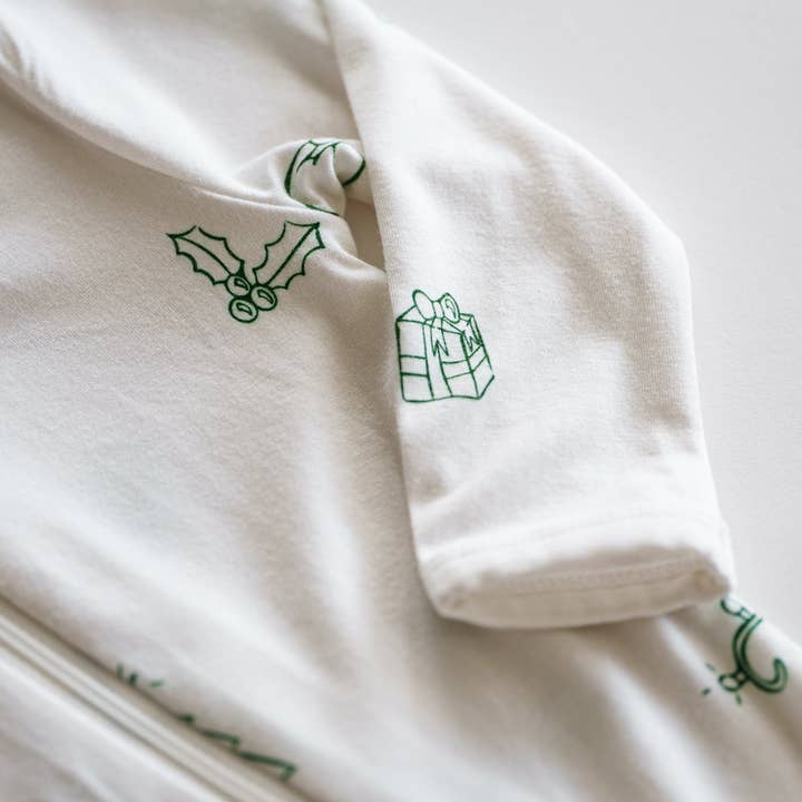 Atlas Grey - Wholesale Sleepsuit - Baby - Holiday Bamboo Pajamas7