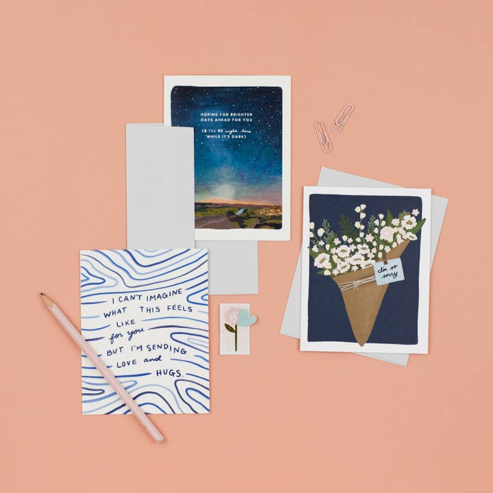 Slightly Stationery – wholesale Sympatikort – Ljusare dagar framåt | Sympati kort1