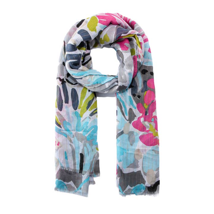 Emilie collection - Wholesale Scarf - Women's - Scarf with glitter and print8