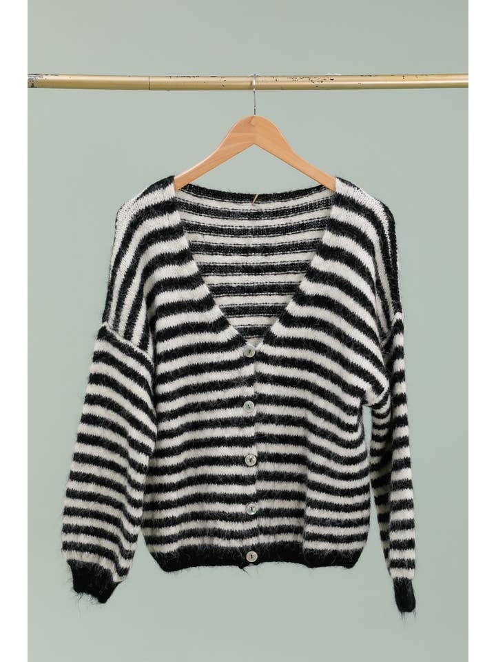 LÉA & LUC - Wholesale Cardigan - Women's - Striped cardigan REF. 51062