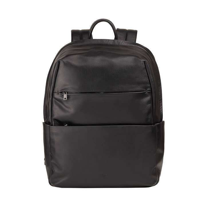 Dudu Leather Notebook Backpack Travel Business Black for wholesale by dudu
