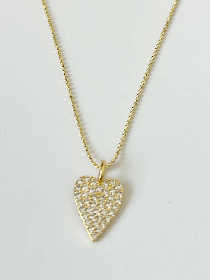 Camelia Heart Necklace for wholesale by Tramps+Thieves