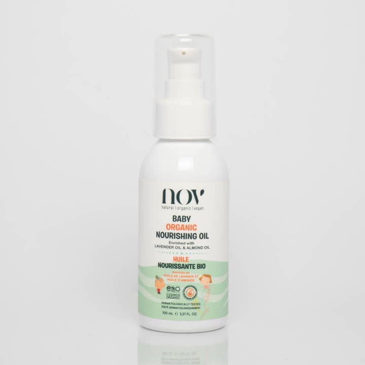 OLIO NUTRIENTE BIOLOGICO PER BAMBINI NOV Natural Organic Vegan per la vendita all'ingrosso da parte di NOV NATURAL ORGANIC VEGAN