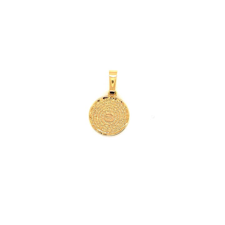 The Bead Bazaar - Wholesale Individual Charm/Pendant - 18K Gold Filled Small Our Father Prayer Charm, Padre Nuestro