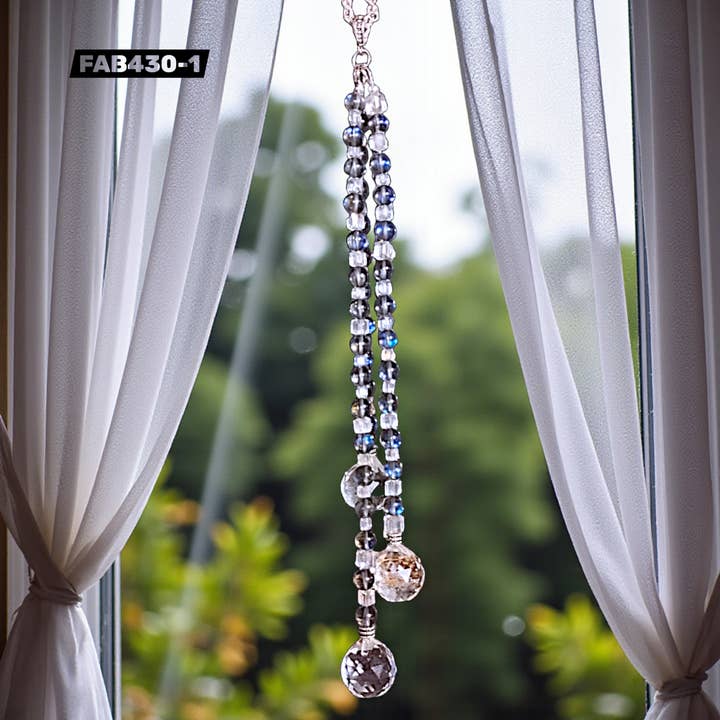 Funky Aura Boutique - Wholesale Suncatcher - FAB Triple Prism Beaded Suncatchers - 4 Options!14