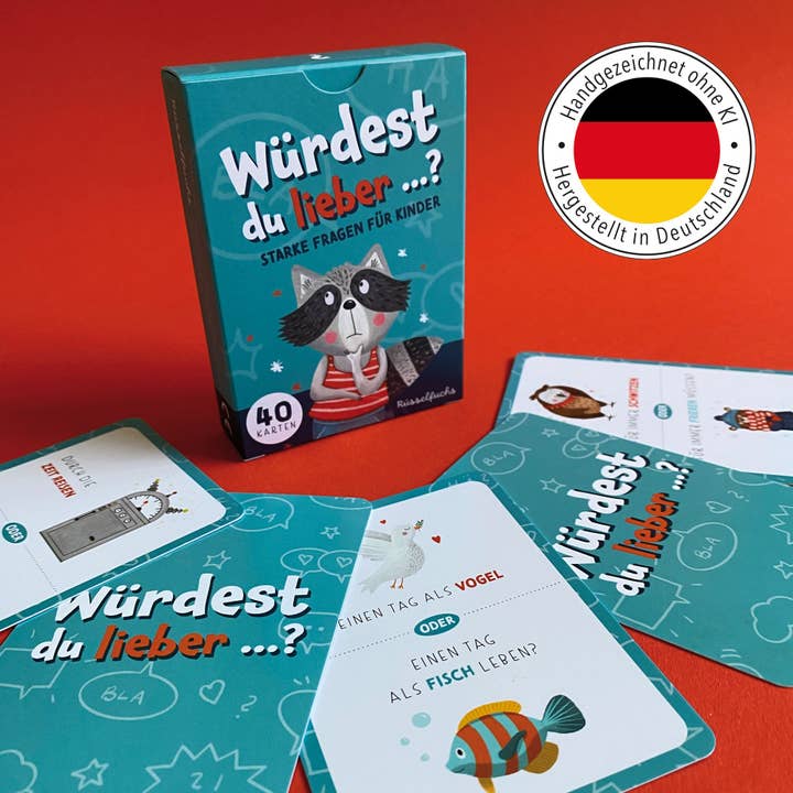 Rüsselfuchs - Wholesale Learning Cards - Kids & Baby - Would you rather ...? Card game | Strong questions for children3
