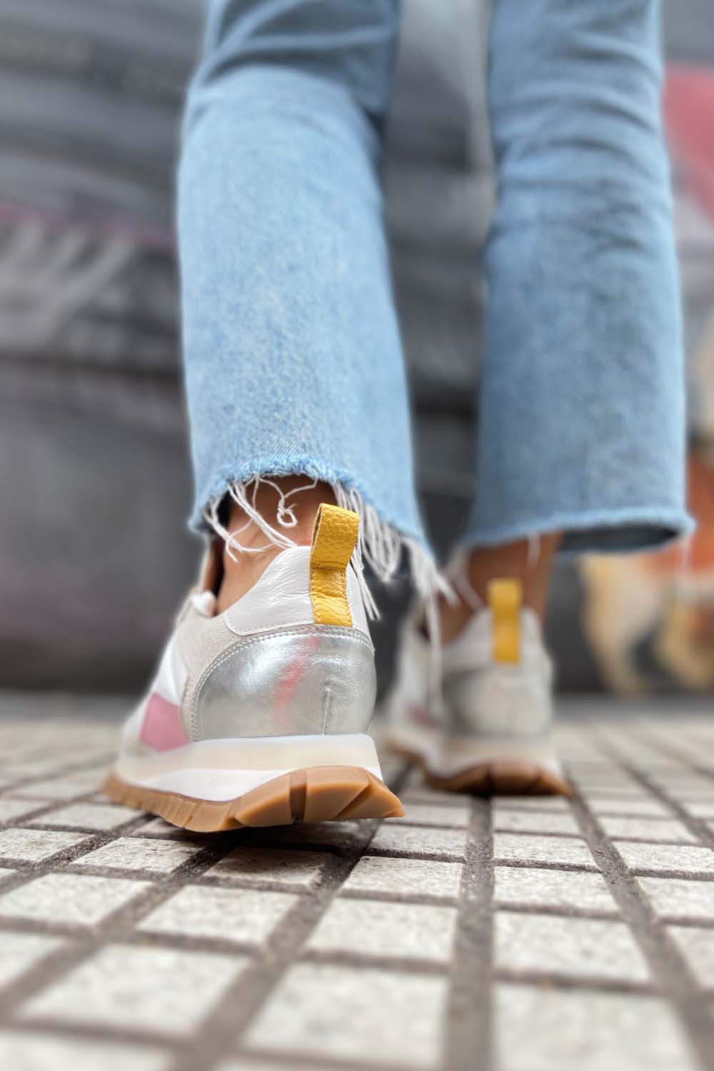 PMK SHOES - Wholesale Lifestyle Sneakers - Women's - Mule - Pink - Handmade Cow Leather Sneakers3