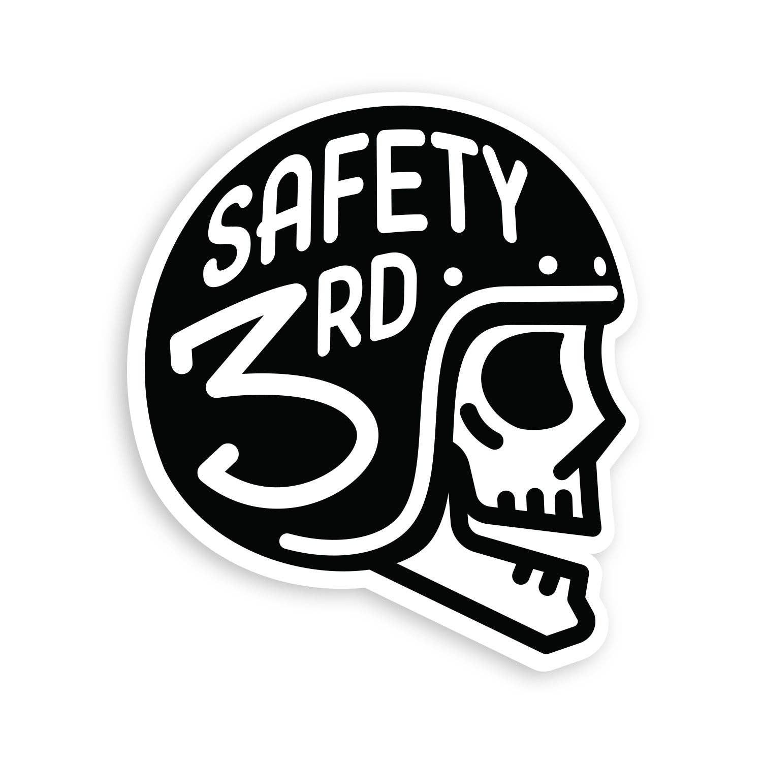 Squatchy - Wholesale Sticker - Safety Third Helmet Sticker