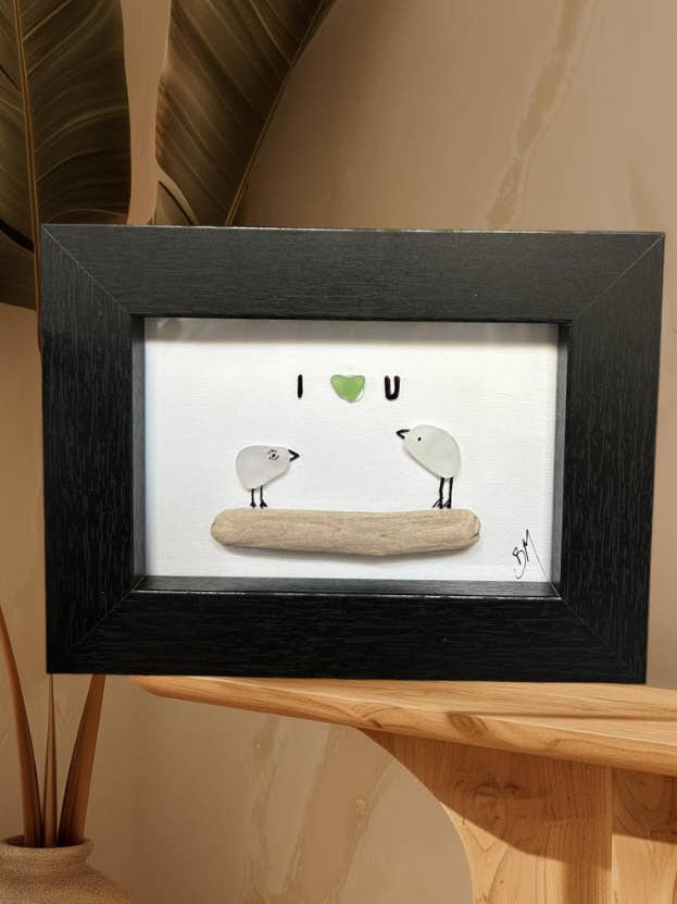 Seaglass Succulent Picture for wholesale by Barbs Crazy Crafts