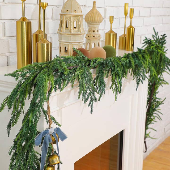 Sweet Home Deco - Wholesale Christmas Decoration - 67‘’Long Real Touch Pine Garland, Christmas Pine Evergreen