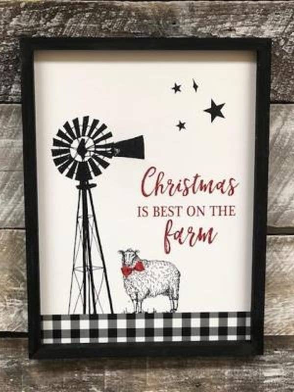 Christmas Best On The Farm Sign for wholesale by DNS Designs