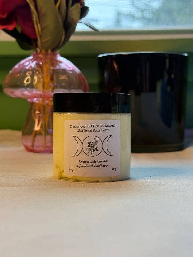 Hautverstärkende Körperbutter für den Großhandel von Chaotic Crystal Chick Co.