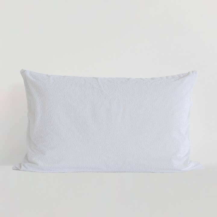 Protège-oreiller imperméable en éponge de coton blanc pour la vente par Happyfriday