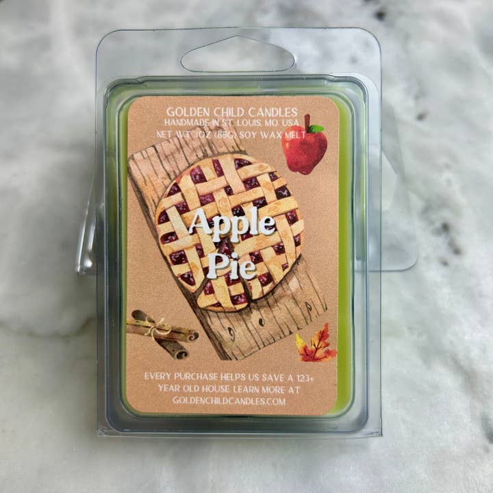 Apple Pie Wax Melt for wholesale by Golden Child Candles