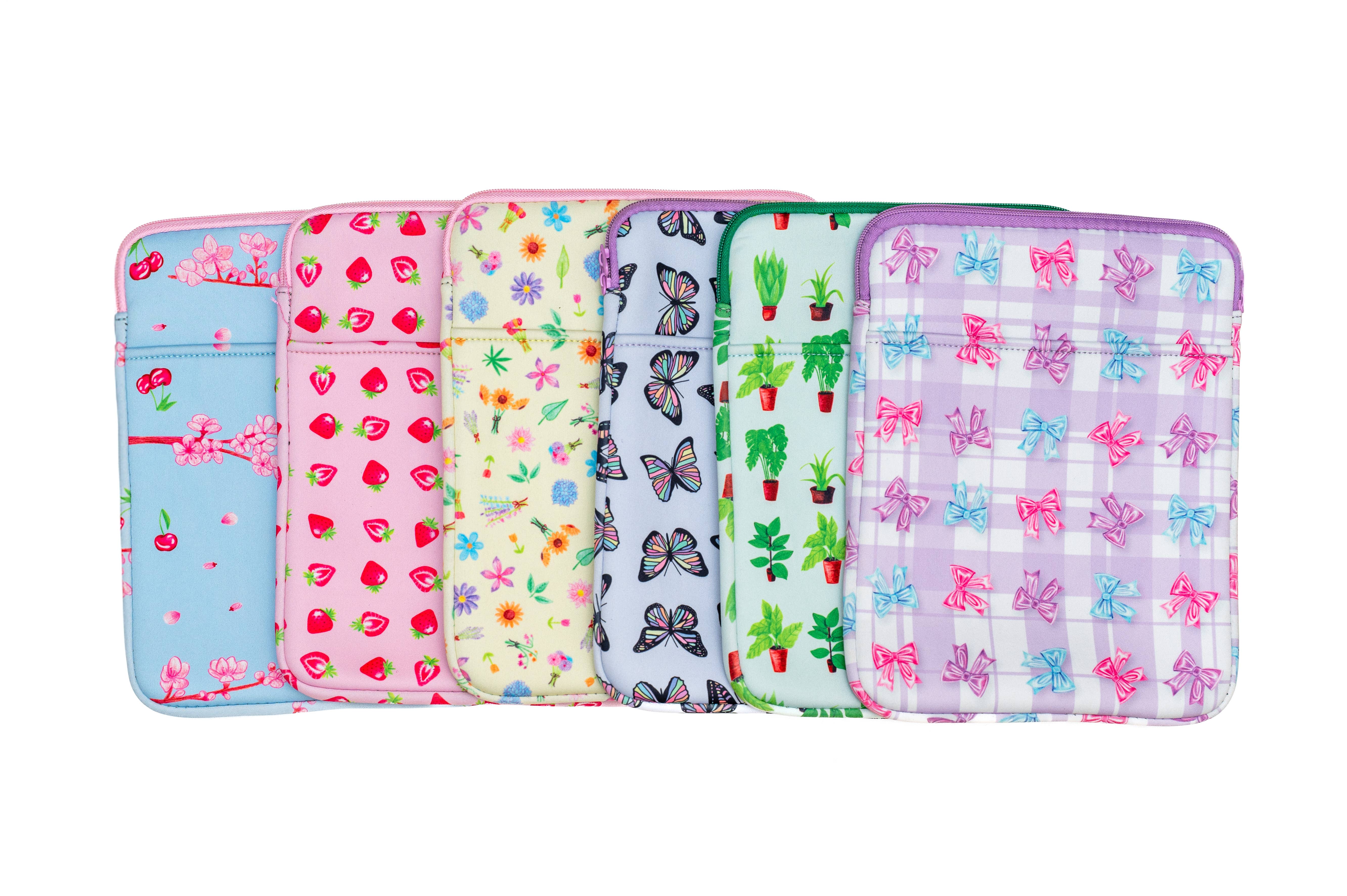 Linda Tong Planners - Wholesale Pouch - Women's - Book & Accessory Sleeve Strawberries2