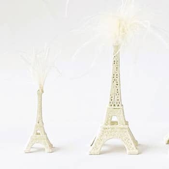 Eiffel Tower Ornament - Dove, Feathers – Sherri's Designs