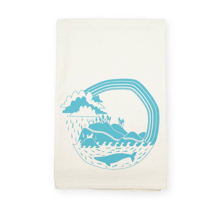 West Coast økologisk bomuld viskestykke for engroshandel hos eleventy-five