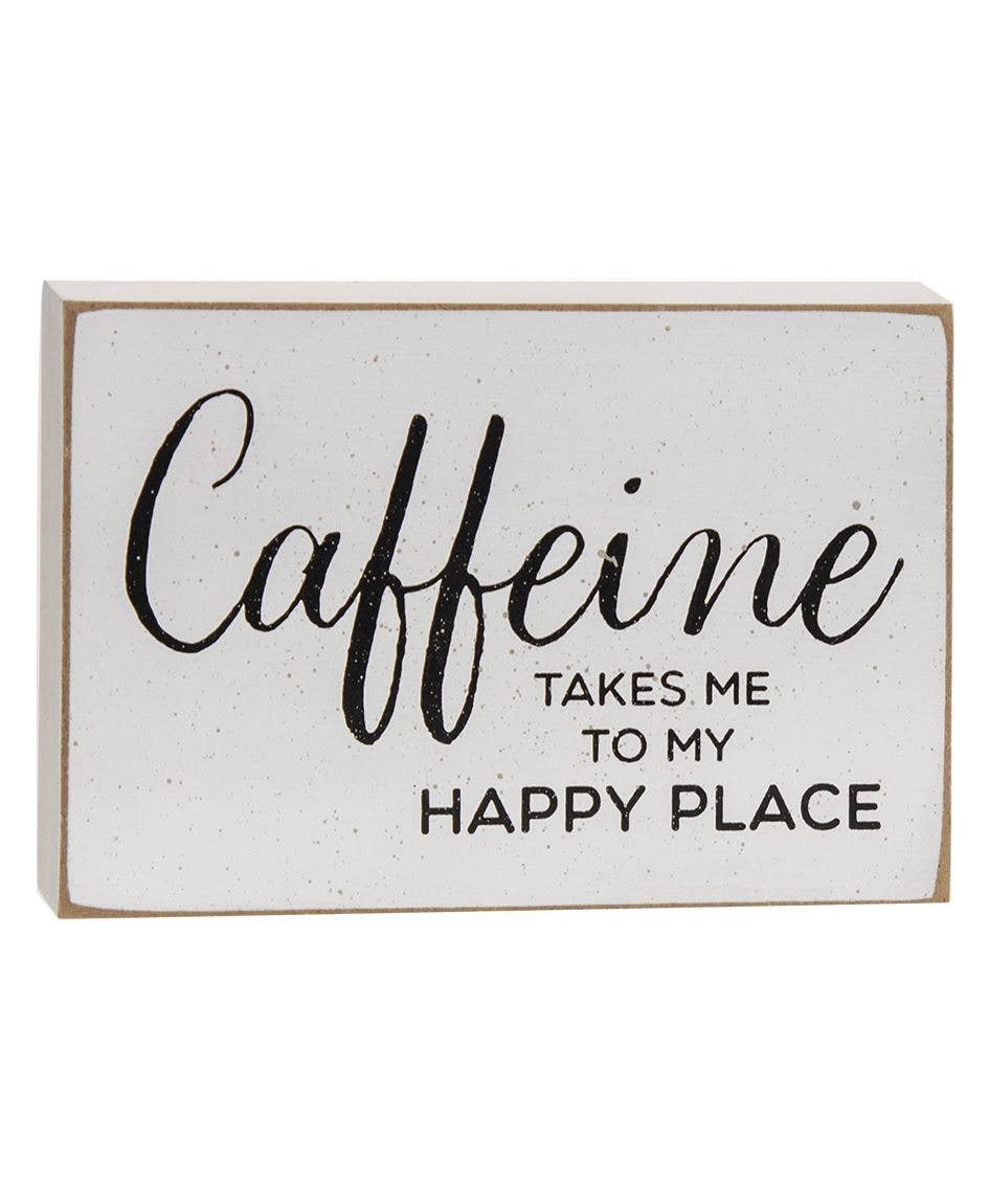 Col House Designs - Wholesale Sign - Coffee Is My Soulmate Block, 3 Assorted2