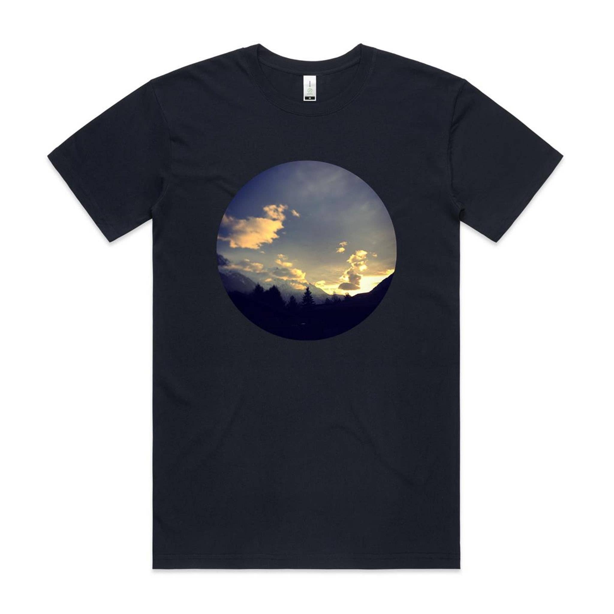 High Tees - Wholesale T-Shirt (Graphic) - Unisex - Chamonix Sunset T shirt x3