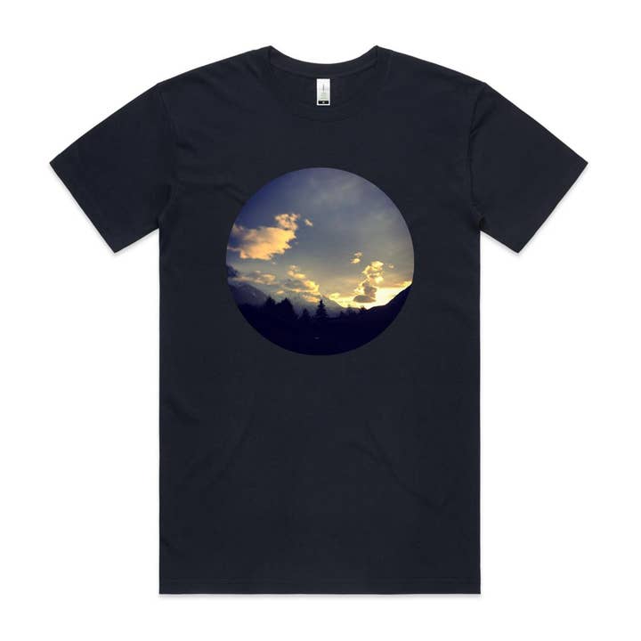 High Tees - Wholesale T-Shirt (Graphic) - Unisex - Chamonix Sunset T shirt x3