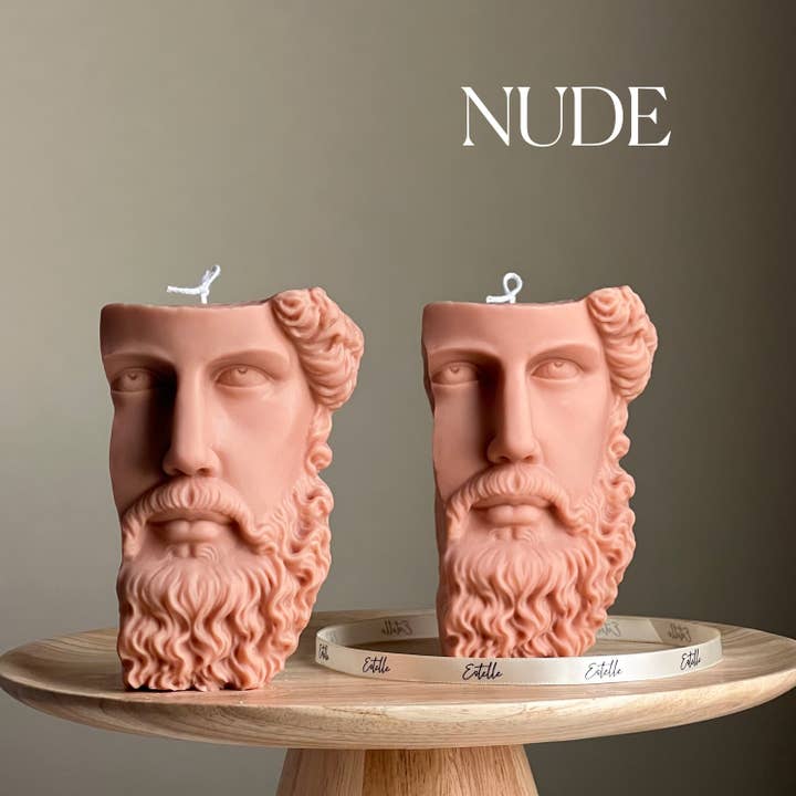 Estelle Studio - Wholesale Novelty Candle - Greek Statue Half Head Candle