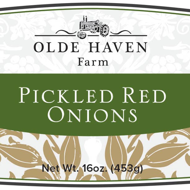 Olde Haven Farm - Wholesale Pickled Vegetables - Pickled Red Onions 16oz.