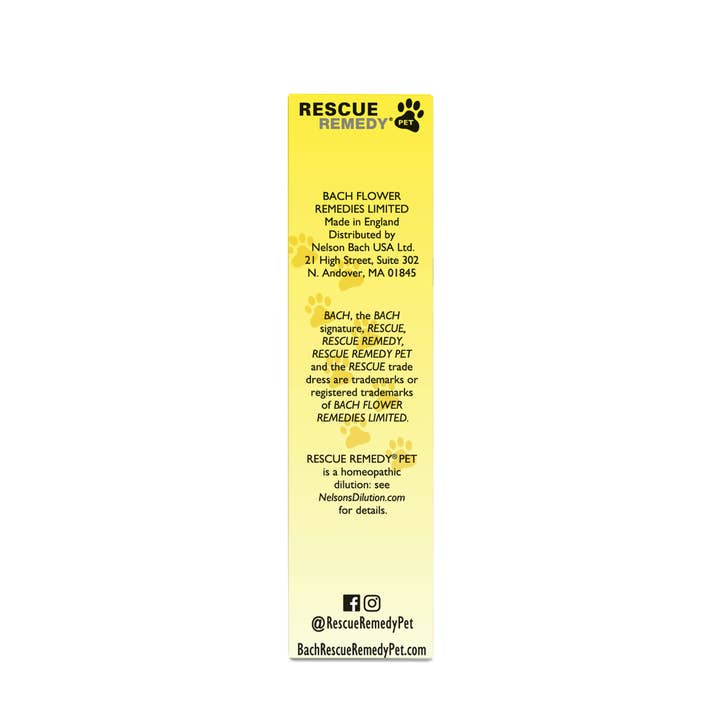 RESCUE & Bach Original Flower Remedies - Wholesale Pet Supplement - Cat/Dog - Rescue Remedy® Pet Dropper 20mL2
