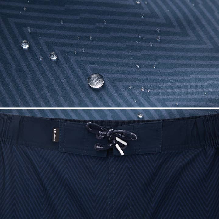 Rokka & Rolla - Wholesale Swim Shorts - Men's - Men's 9" Half Elastic Waist Board Swim Shorts Swimwear32