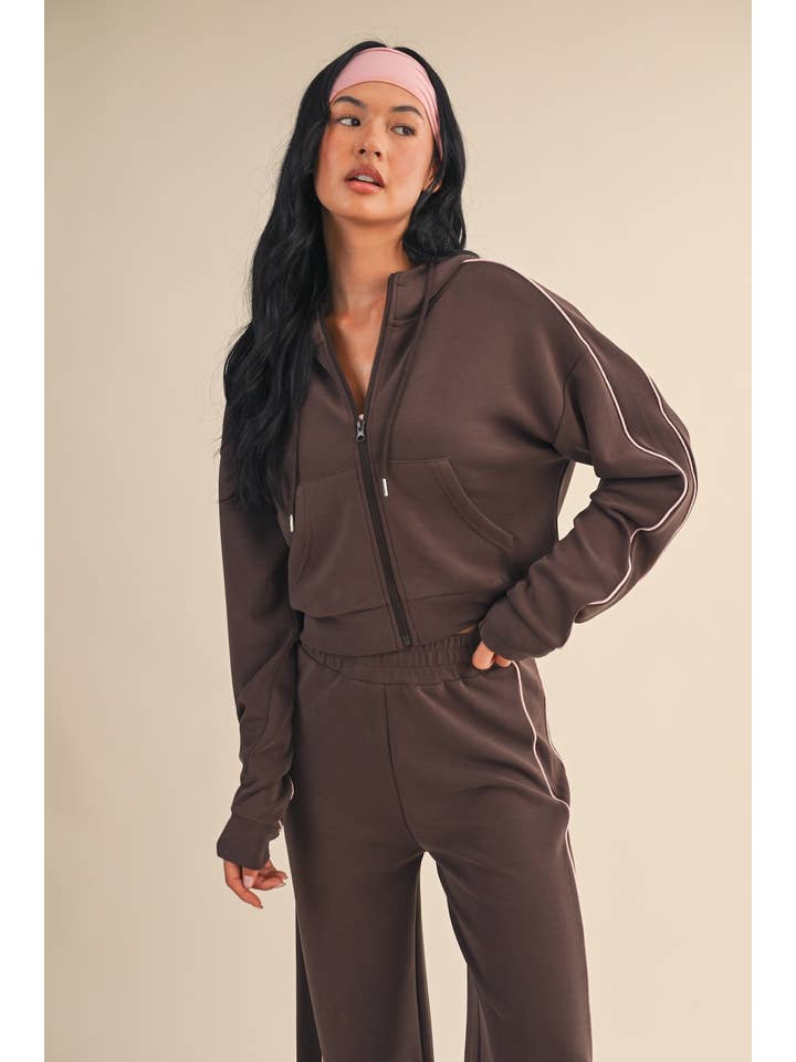 KIMBERLY C – Großhandel Sportjacke – Damen – Superweiche Air-Scuba-Kapuzenjacke mit Reißverschluss und Paspelierung33