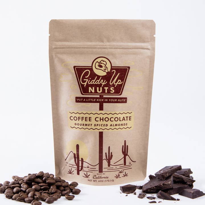 6 oz Coffee Chocolate for wholesale by Giddy Up Nuts