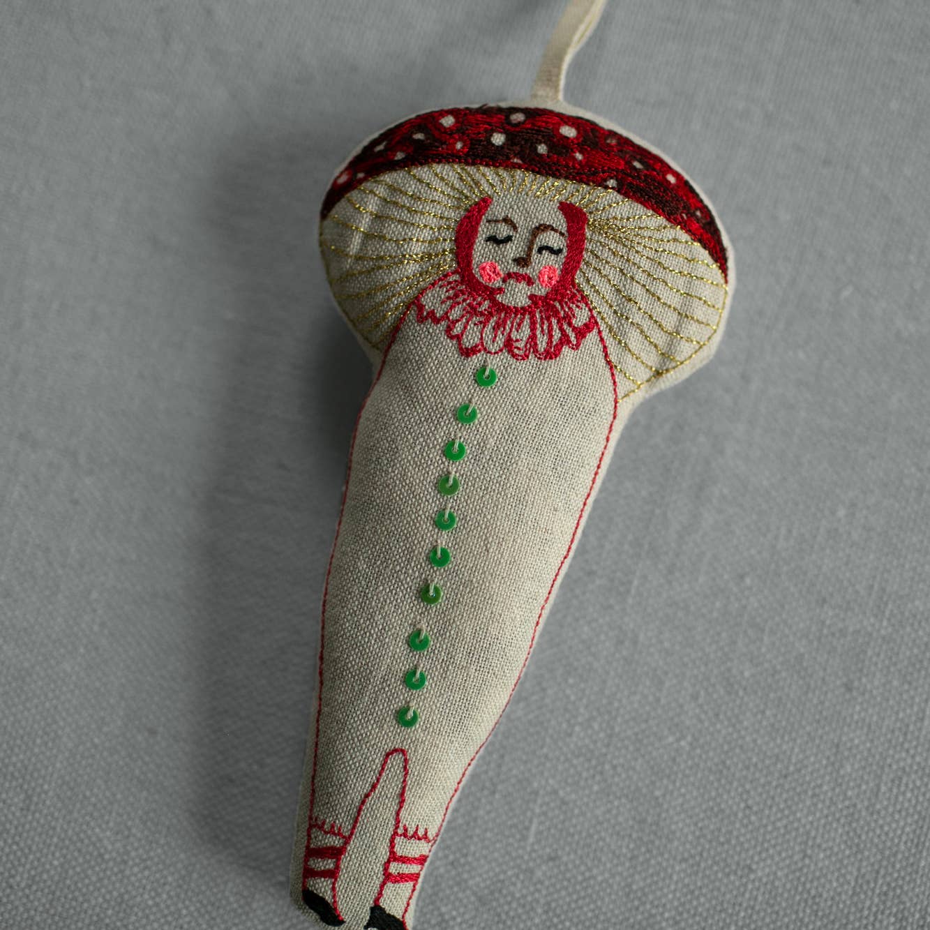 Skippy Cotton – wholesale Ornament – Baby Mushroom, Lavender & cotton filled ornament1