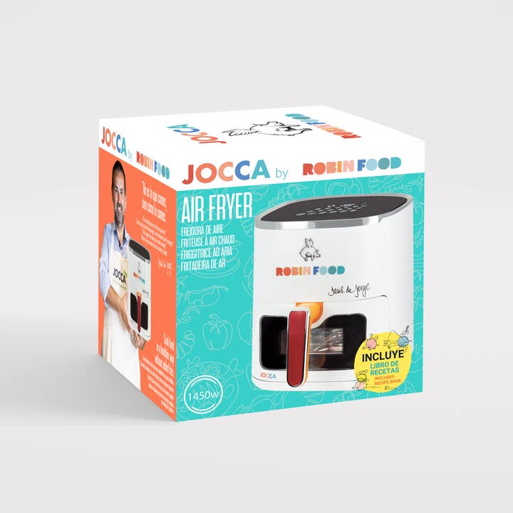 JOCCA – Großhandel Küchengeräte – 5L Digitale Heißluftfritteuse mit Fenster - Robin Food1