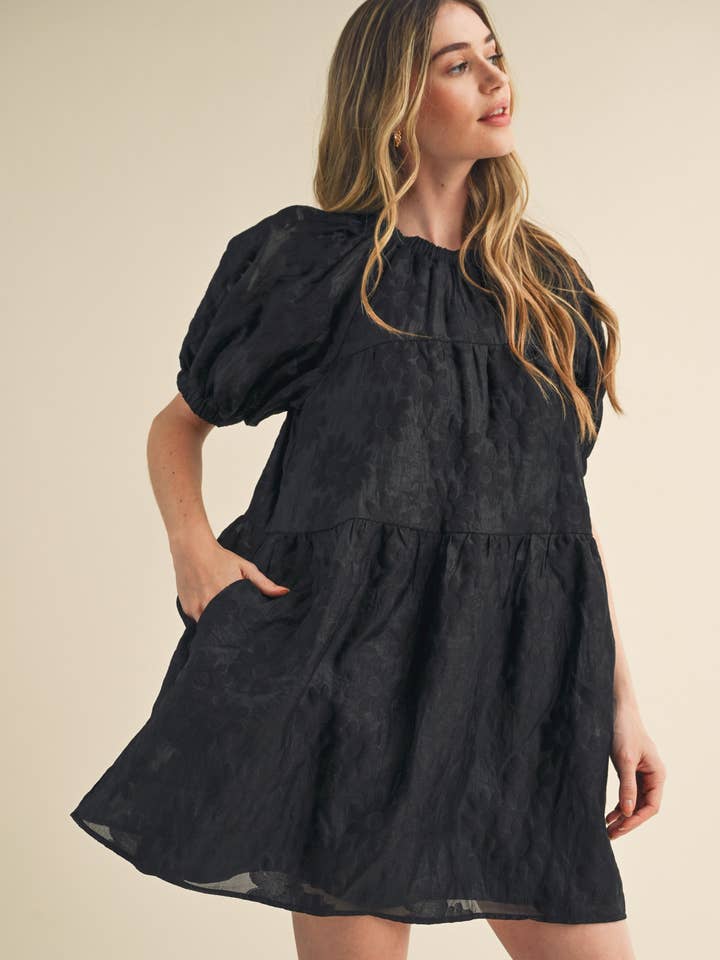 ORGANZA JACQUARD LAGDELT BABYDOLL KJOLE MDR2902 for engroshandel hos &MERCI