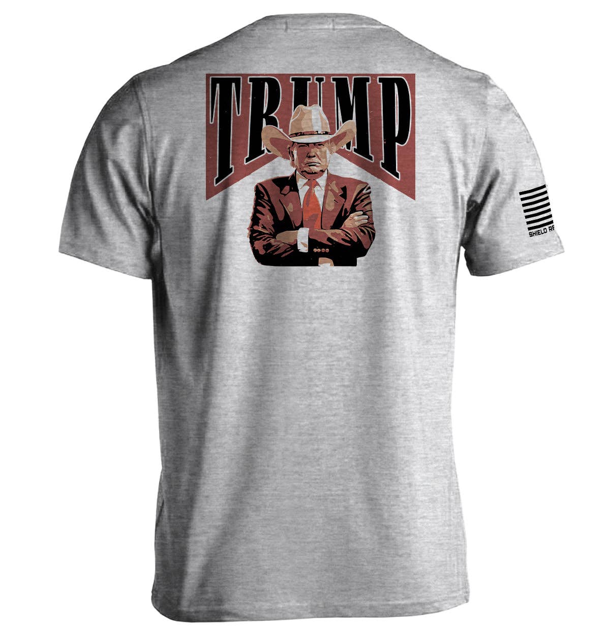 Shield Republic - Vente T-shirt sérigraphié – homme - Label rouge Trump1