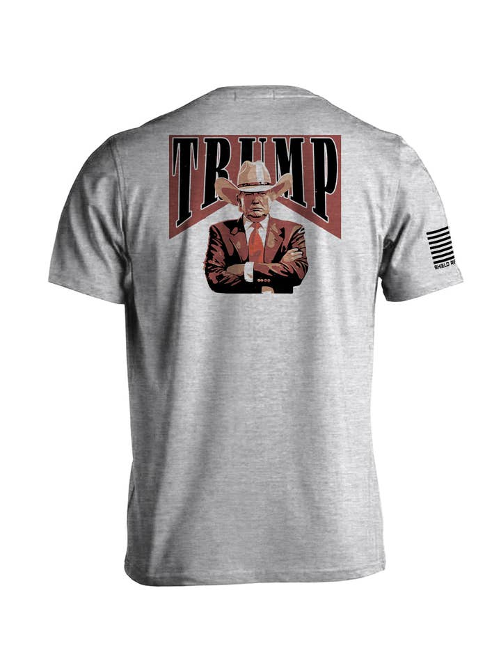 Shield Republic - Vente T-shirt sérigraphié – homme - Label rouge Trump1