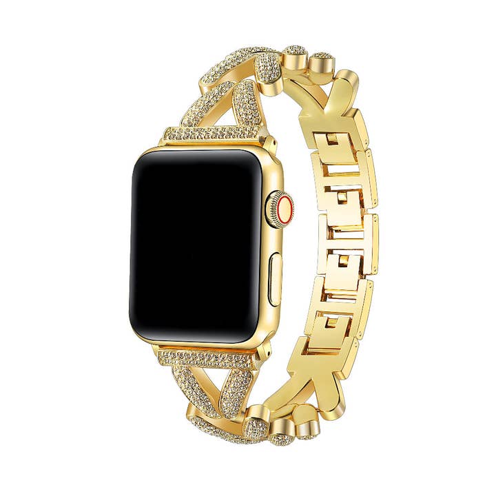 Valentina Metal Rhinestone Band for Apple Watch for wholesale by Posh Tech