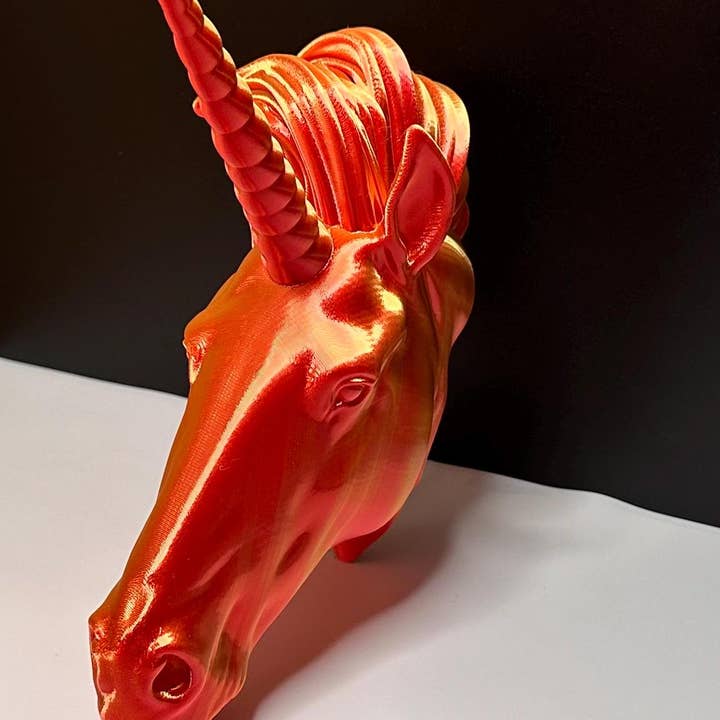 Escultura de parede cabeça de unicórnio encantadora para decoração mágica de quarto infantil por atacado de <3 Studio