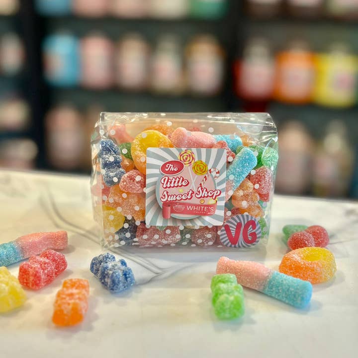 Flossy Teacake - Wholesale Gummy - Vegan Fizzy Mix Sweet Bag 250g1